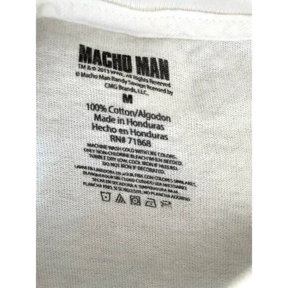 Macho Man Randy Savage WWE Neon Graphic Tee M - Picture 5 of 5